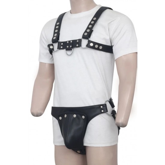 Men's Real Leather Jockstrap, Fetish, Club Leather Underwear, Sexy Thong, Adult, Codpiece, Fetish Underwear, Men Leather Underwear
