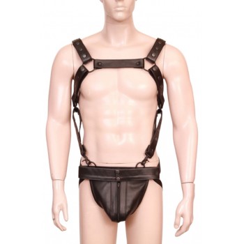 Men's Real Leather Jockstrap, Fetish, Club Leather Underwear, Sexy Thong, Adult, Codpiece, Fetish Underwear, Men Leather Underwear