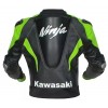 Kawasaki Ninja Custom Motorbike Leather Racing Jacket Black Green White