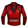 RED AND BLACK MOTORCYCLE LEATHER RACING JACKET