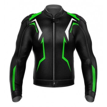 NEW MOTORCYCLE LEATHER RACING JACKET CE APPROVED PROTECTION